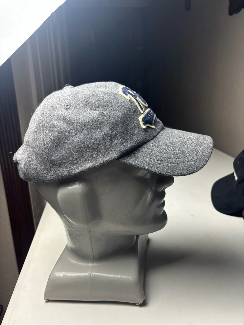 Polo Ralph Lauren Polo Football Hat Script Cap Wool Blend Baseball Strapback